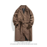 韩系风衣外套男士韩版潮流中长款过膝大衣F7300-P105【特价】，男装风衣，电商A007-1