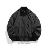 秋季新款拼接半开领夹克男女宽松休闲百搭高级感上衣J7350-特价31，男装夹克，电商A007-1