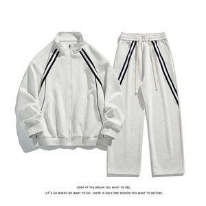 秋季新款休闲卫衣运动套装W4689上衣52-K8676裤子40【特价】,男装卫衣,电商A007-1