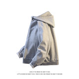 美式高街连帽卫衣男2025新款宽松半拉链帽衫外套W4688-特价P48，女装短外套，电商A007-1