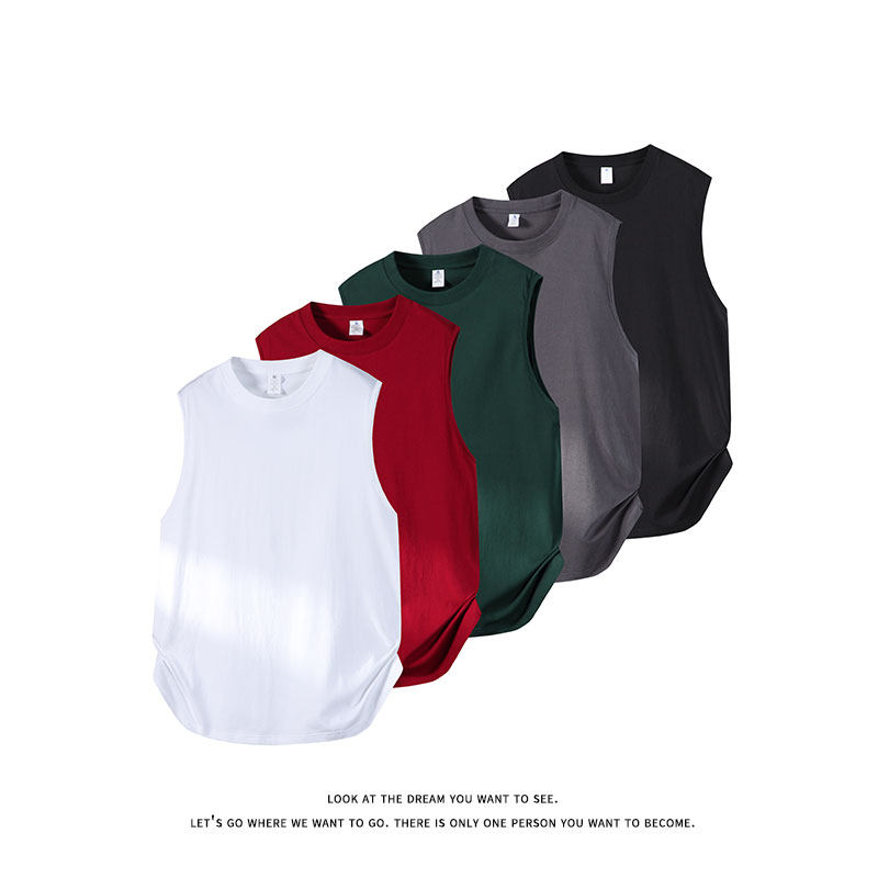 简约风街头圆领无袖T恤男女宽松型舒适百搭运动背心B3918-特价P16，男装背心/马甲，电商A007-1