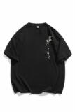 风新中式梅花240克双纱精梳棉半袖短袖T恤T3516-P25【特价】，男装T恤，电商A007-1