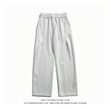 纯色宽松阔腿卫裤男垂感直筒休闲宽松型长裤运动裤K8697-特价P36，男装休闲裤，电商A007-1