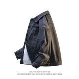 美式潮流落肩牛仔外套大码宽松男牛仔衣牛仔夹克JA6016-特价P68，男装工装外套，电商A007-1