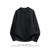 重磅休闲宽松上衣内搭极简风小领口套头长袖卫衣男W4713-特价P26，男装卫衣，电商A007-1