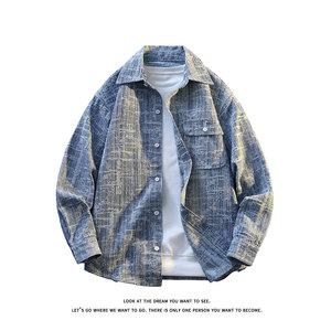 潮流宽松男士工装耐脏帅气休闲复古牛仔夹克外套JA8816-特价P66，男装夹克，电商A007-1