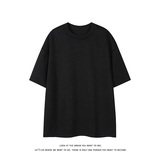 休闲慵懒风短袖T恤女圆领宽松松弛感百搭上衣T3696-特价P22，男装T恤，电商A007-1