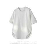 日常短袖T恤男女宽松型圆领显瘦百搭休闲风简约上衣T3704-特价P24，男装T恤，电商A007-1