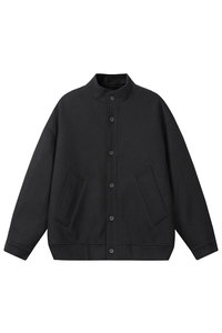 冬季重磅夹棉呢子夹克轻熟保暖棉服男士毛呢外套J7352-特价P85图片