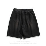夏新百搭美式休闲松紧腰水洗拼接牛仔短裤子男DK8482-P32【特价】，男装牛仔裤，电商A007-1