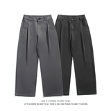 休闲三丝斜西裤裤子宽松大码男垂感直筒裤K8555-P35【特价】，男装西裤，电商A007-1