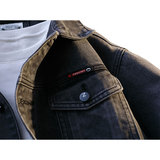 美式潮流落肩牛仔外套大码宽松男牛仔衣牛仔夹克JA6016-特价P68，男装工装外套，电商A007-1