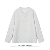 美式风亨利领卫衣男女纽扣装饰重磅长袖上衣百搭W4715-特价P32，男装卫衣，电商A007-1