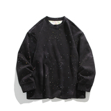 美式重磅扎染满天星长袖T恤男女同款潮高街宽松卫衣W4680-特价P50，男装T恤，电商A007-1