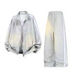 潮流撞色开衫卫衣运动套装W4641-特P48控98/K8579-特P38控69，男装休闲套装，电商A007-1