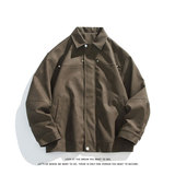 潮流宽松美式复古机车皮衣PU皮夹克外套P7808-P75【特价】，男装夹克，电商A007-1