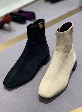 STELLA LUNA 切尔西平底瘦瘦短靴 雪地靴真皮小马靴 SLP SL320023