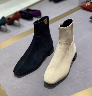 STELLA LUNA 切尔西平底瘦瘦短靴 雪地靴真皮小马靴 SLP SL320023