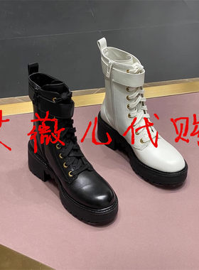 STELLALUNA马丁靴羊皮