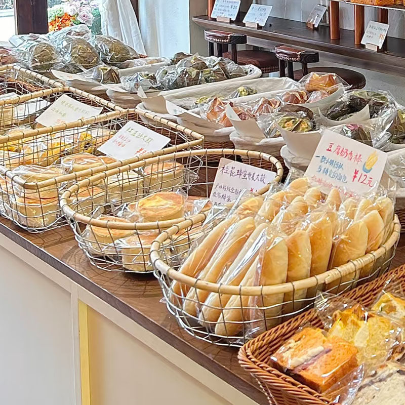 日式复古风圆形面包篮 铁艺铁丝编织鸡蛋篮收纳筐桌面零食储物篮,餐饮具,果盆/果盘/果篮,淘宝优惠券,粉丝福利购,淘宝优惠卷