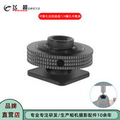 飞超 恒定阻尼1 4冷靴座360°可加固圆盘冷靴转M4螺孔迷你云台座