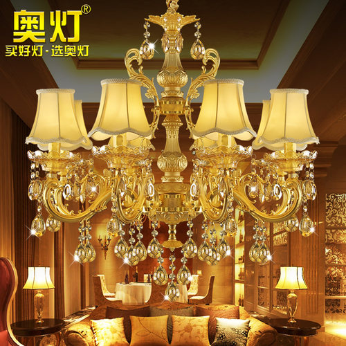 美式乡村吊灯锌合金家用客厅灯