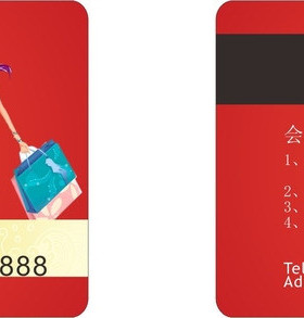 服装店VIP卡定制 服装店IC\ID卡印刷 芯片卡个性化服装VIP卡定做