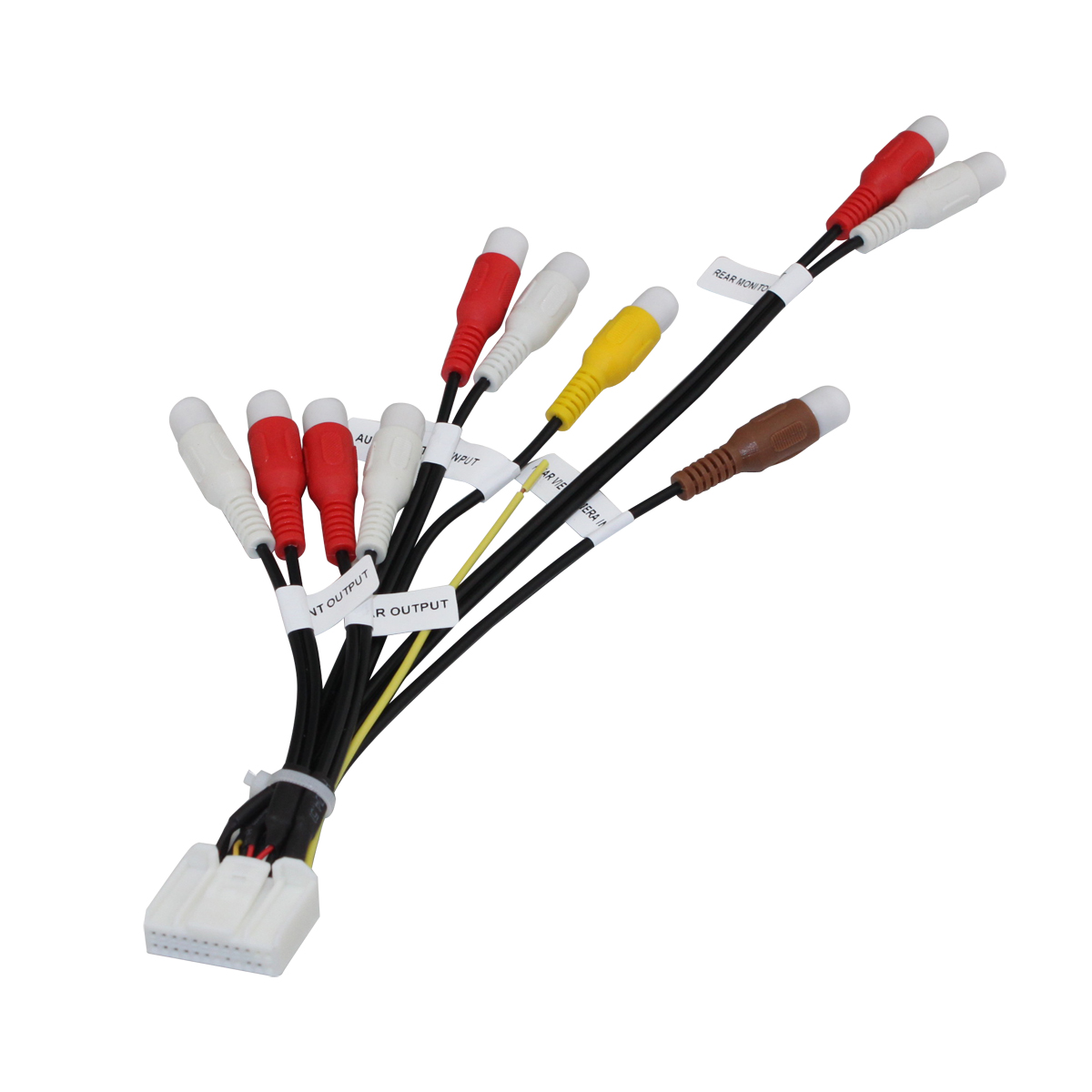 用于先锋汽车导航尾线AV输入输出24PIN头子10 RCA后摄像头接线,汽车用品/电子/清洗/改装,车载音乐配件,淘宝优惠券,粉丝福利购,淘宝优惠卷