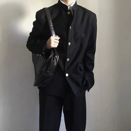 学院风班服立领日制新款西服男女外套高校JK校服中山装春秋款西装