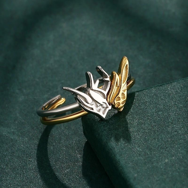 925银轻奢感可调节指环假面骑士金兔银龙开口戒指基兔同龙指环,饰品/流行首饰/时尚饰品新,银饰戒指,淘宝优惠券,粉丝福利购,淘宝优惠卷