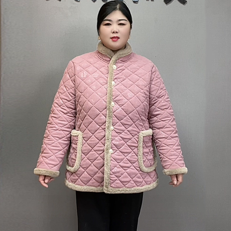 擎苍鹰240斤8XL妈妈装秋冬季加绒