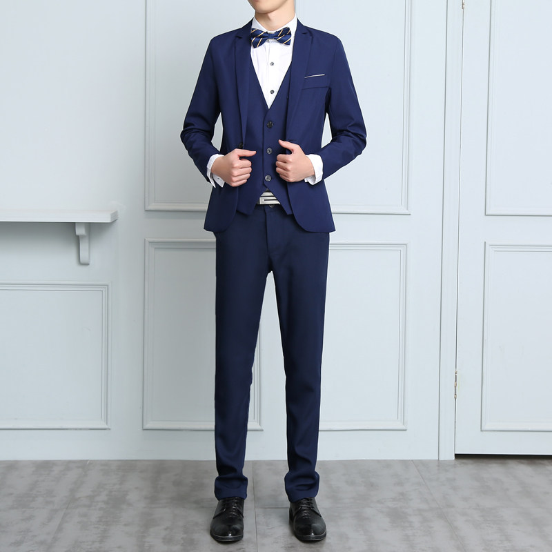男三件套休闲西服修身正装商务职业西装四季星座1607-xz006-1p66,男装西服套装,星座1607