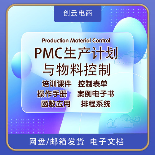pmc生产计划与物料控制资料视频课程ppt生产管理培训排产流程表格