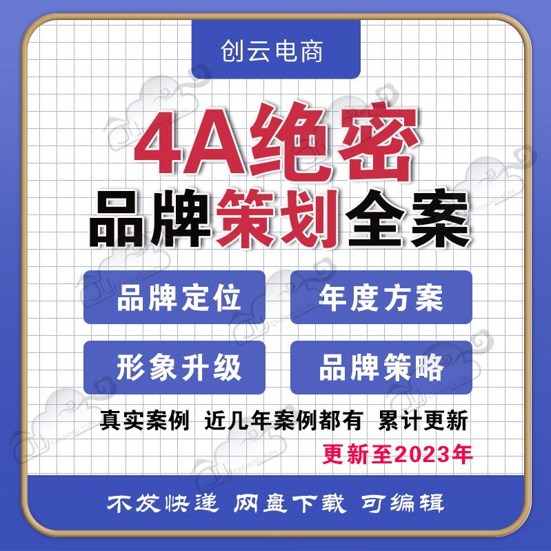 4A广告公司2023品牌策划案创意全案年度创意营销规划方案宣传策略