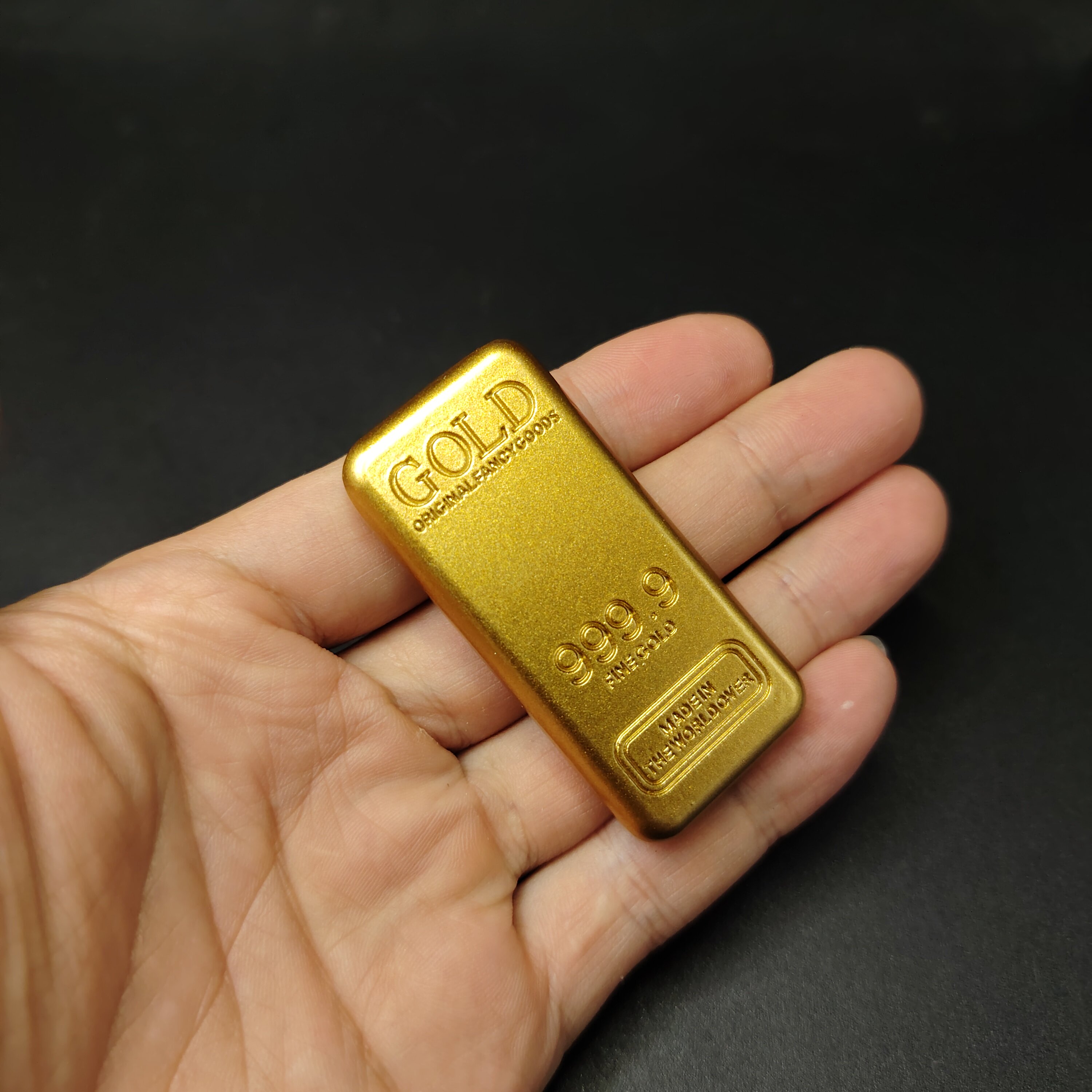 【包邮】三角洲万足金条999.99（实心金属）质感还原版道具黄金