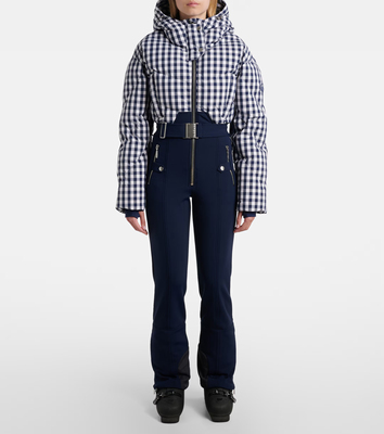 CORDOVA 女士2025秋冬新款蓝色格纹滑雪服连体滑雪服双板连体服