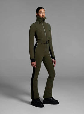 CORDOVA 2025女士新款冬季一体滑雪服保暖连体滑雪服腰带连体裤