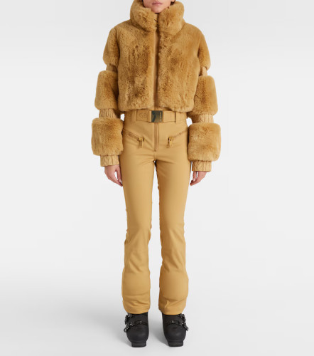 Goldbergh女皮毛一体保暖滑雪服