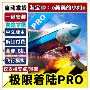 极限着陆Pro中文完整版本全部飞机模拟器可用平板安卓手机游戏