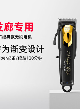 华尔油头电推剪理发器雕刻痕错齿刀头专业发廊电推子WAHL8148-135