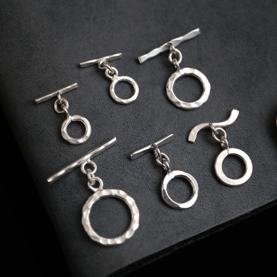 妖家 | 泰国手工银 纯银DIY配件 纯银扣子 OT扣 KI03