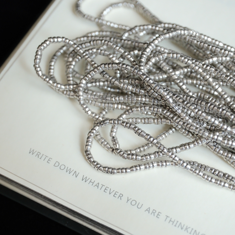 妖家 泰国手工银散珠 多层卷片隔珠 纯银DIY配件 XC04