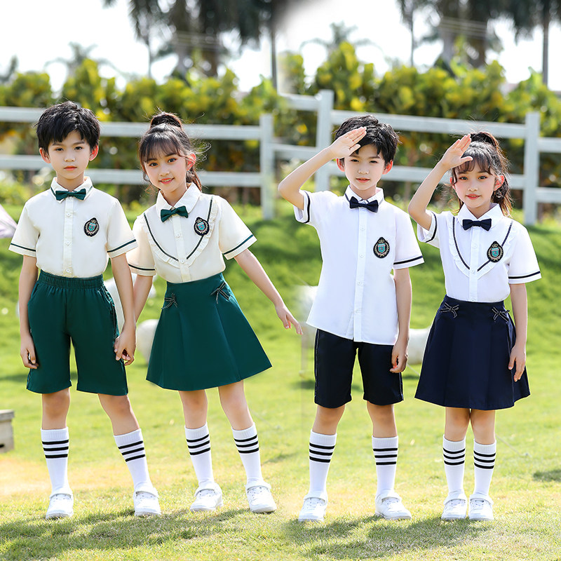 幼儿园老师园服夏季小学生班服学校服/园服