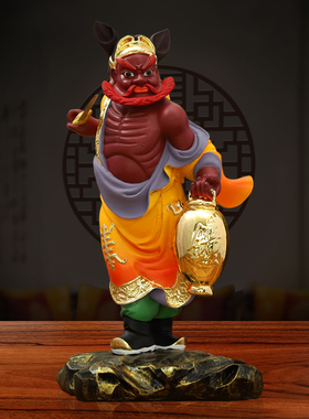 16寸新款站像钟馗天师像居家摆件