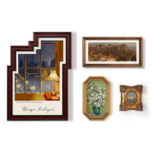 斯柏达客厅装饰画组合餐厅边柜卧室欧式复古风挂画沙发背景墙壁画