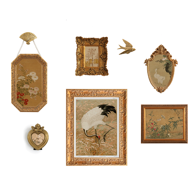 《夏山晓霁》复古怀旧风格装饰画现代装饰画