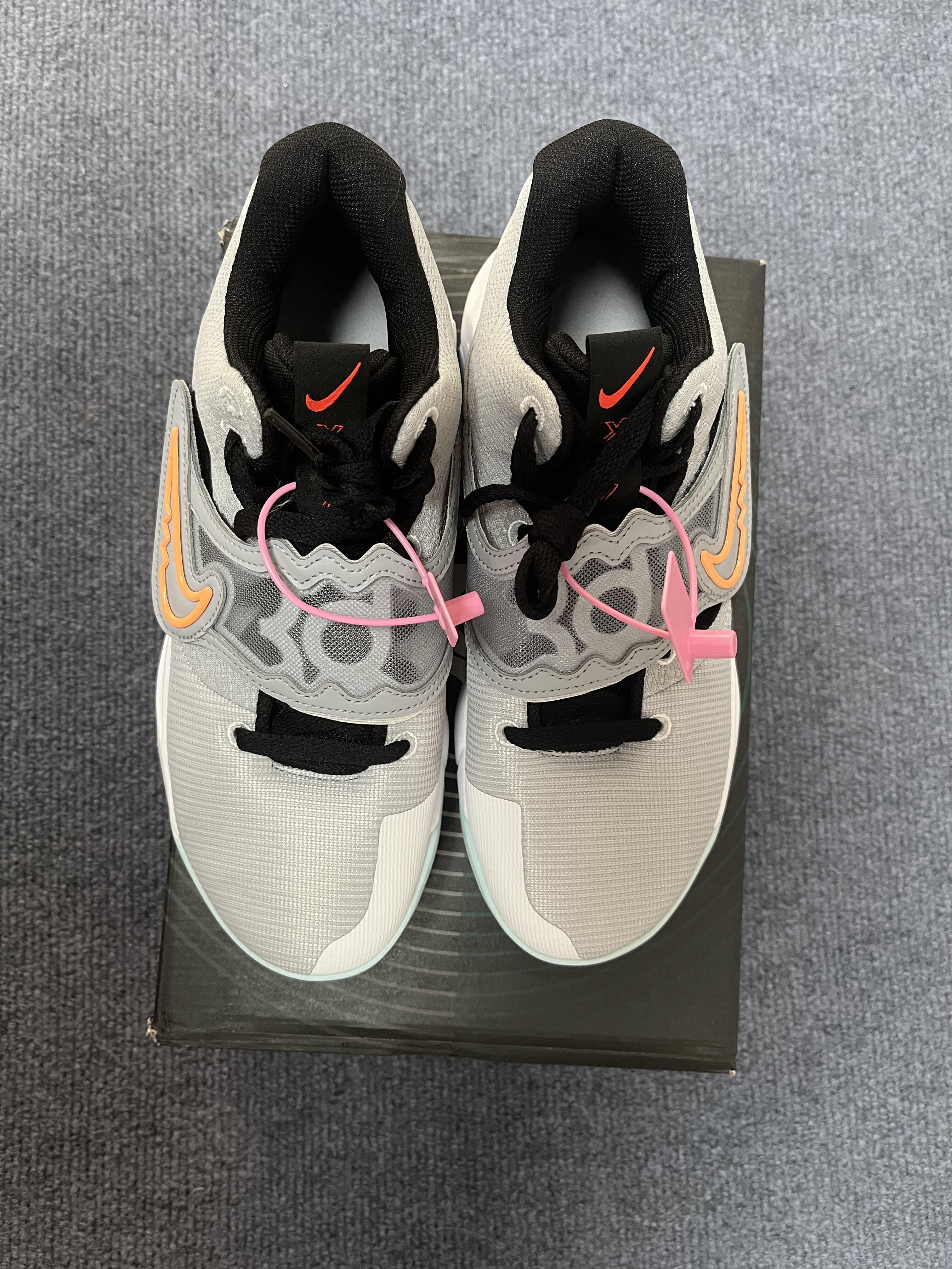 耐克Nike KD Trey 5 5代灰橙低帮篮球鞋DJ7554-009