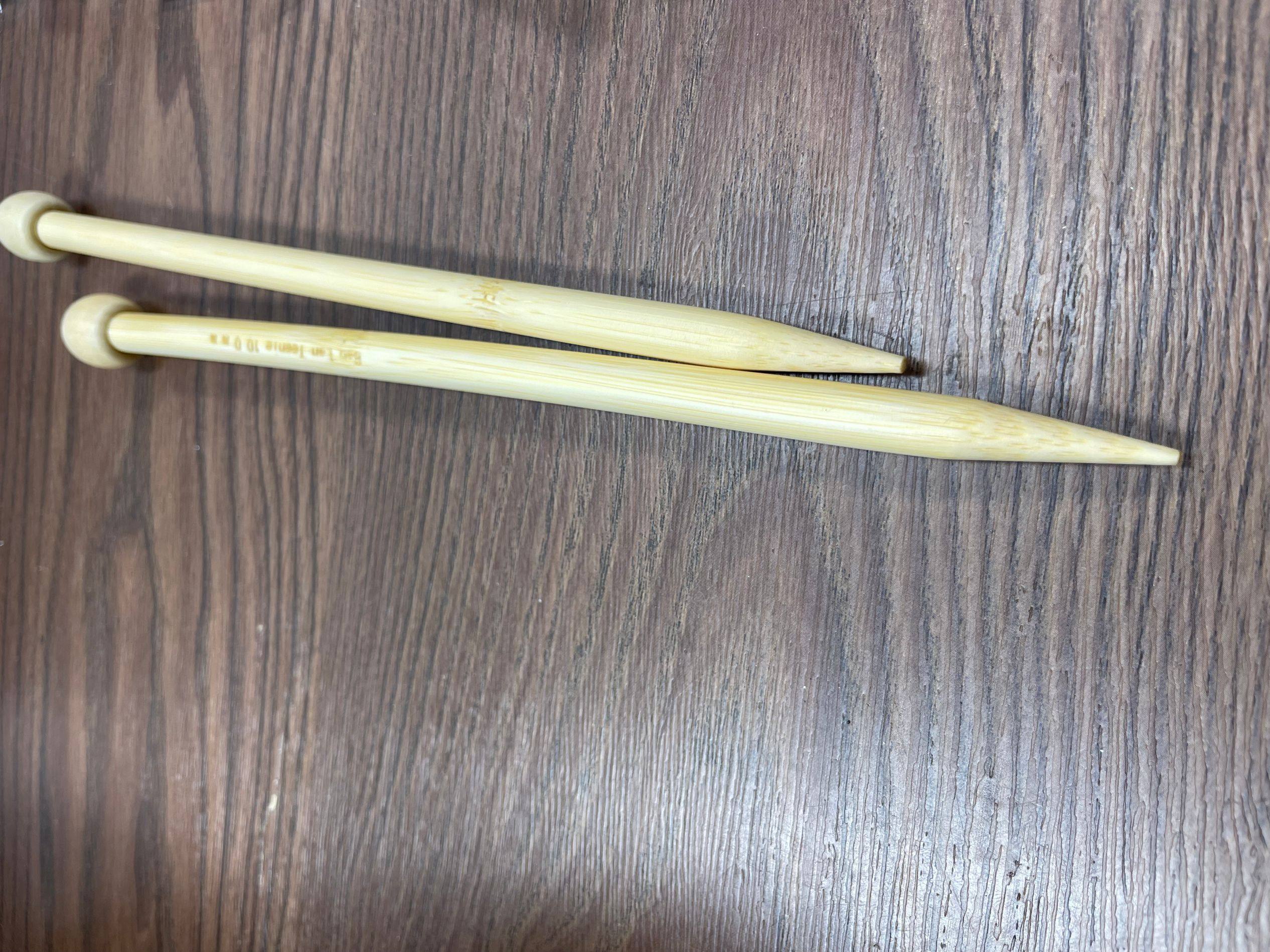 燕赵蠡 蜗宝宝毛线店铺编织工具 单头白竹针18付每套25cm和35cm