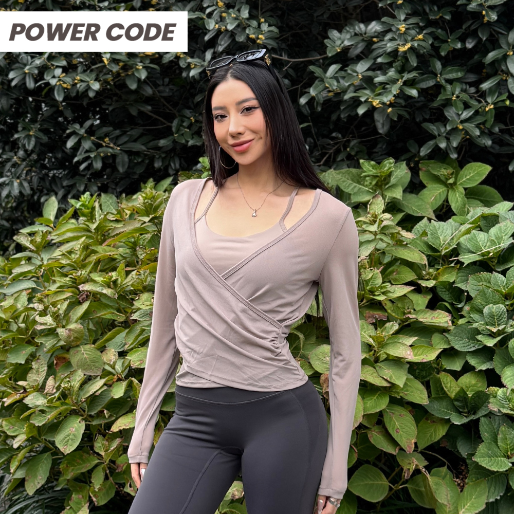 秋冬新款修身开叉瑜伽服吸湿排汗