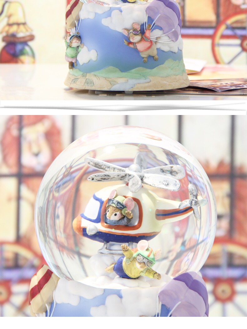 오르골 선물 장식품 수정구슬 어린이날 여아 귀여운 JARLL 생일 오르골 태엽 비행기